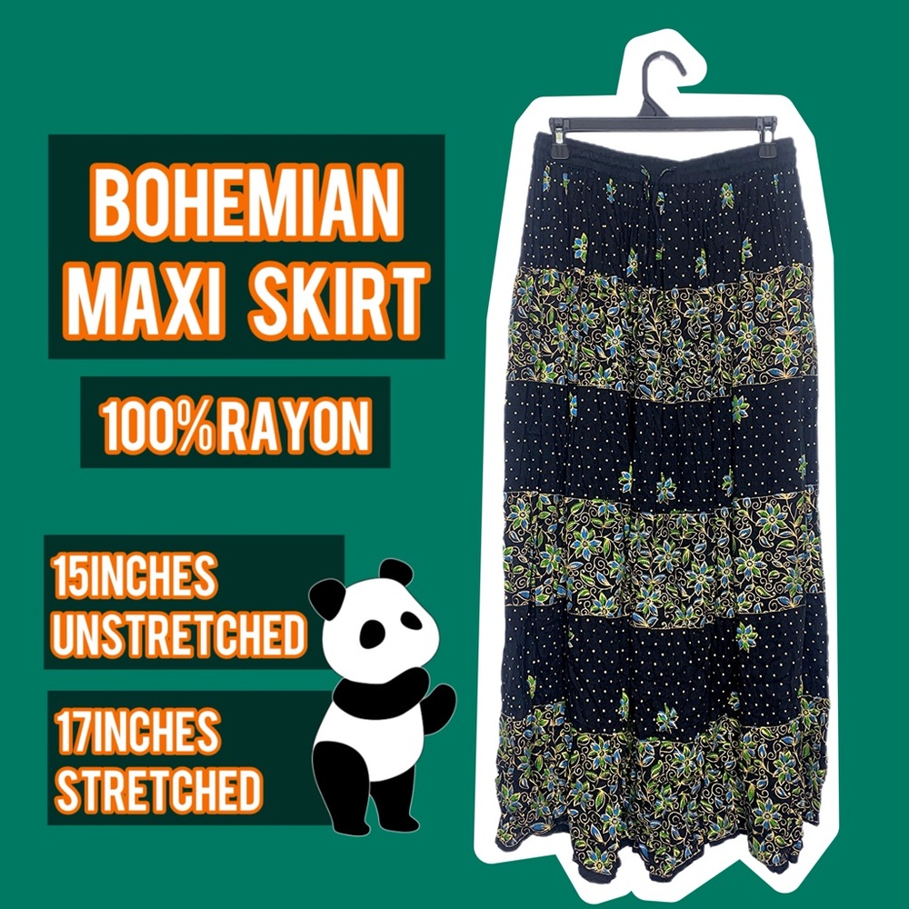 Bohemian Maxi Skirt